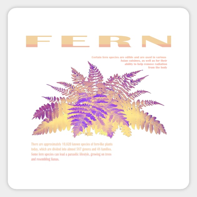 Fern yellow Sticker by Oranges